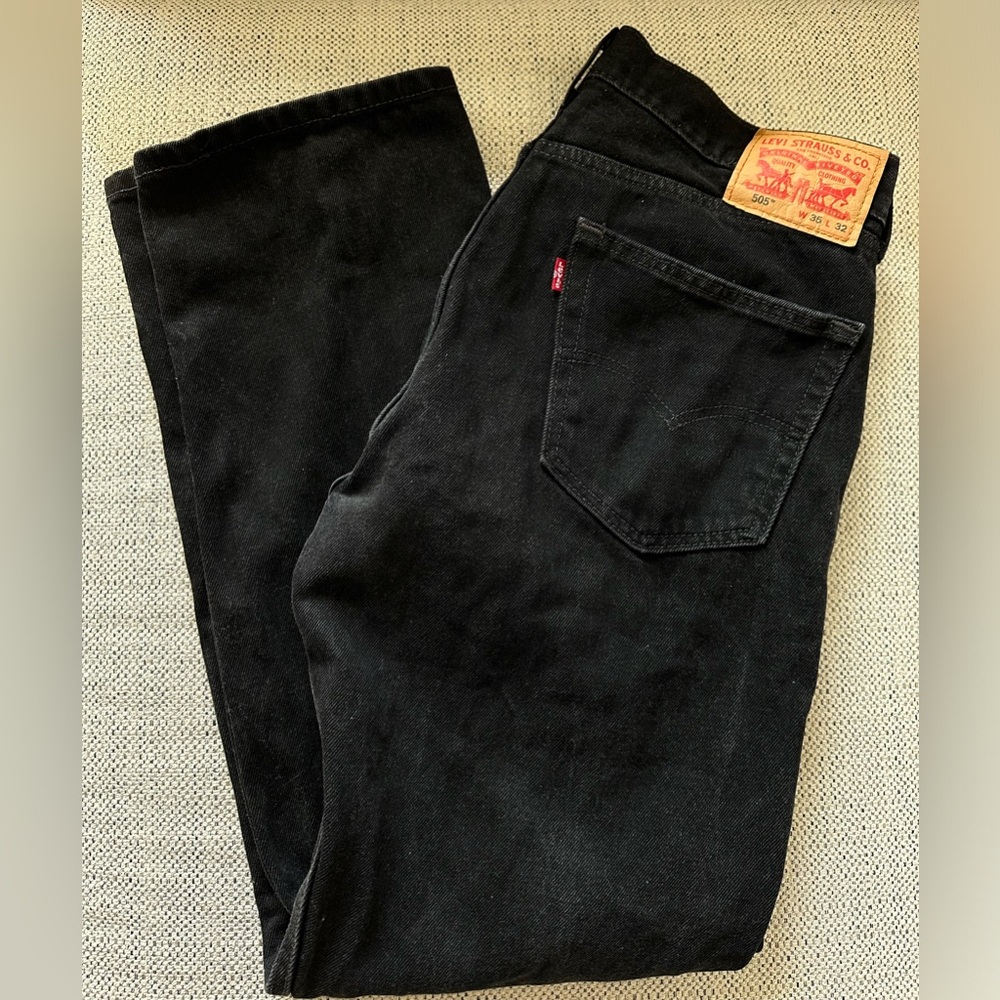 Levi’s 505 Black W 35” L 32”